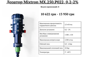 Сравнение дозаторов Микстрон и Дозатрон фото